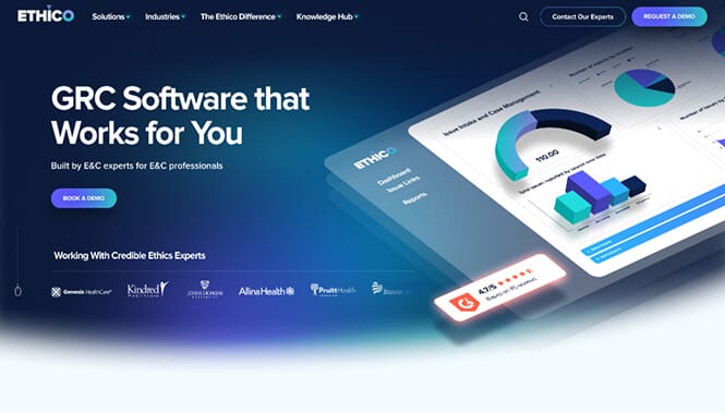 tech-website-design-ethico-tile Ethico website screenshot