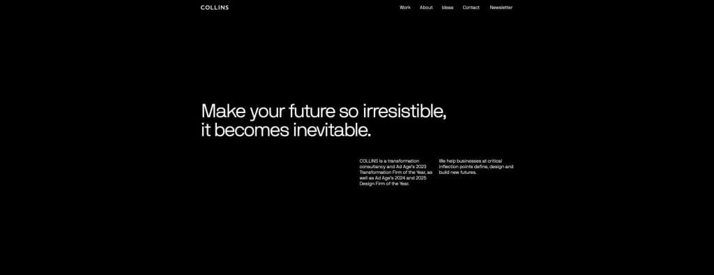 Top 25 Premium Marketing Agencies In The USA In 2026 20 COLLINS hmepage screenshot
