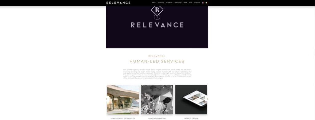 Top 25 Premium Marketing Agencies In The USA In 2026 26 Relevance homepage screenshot