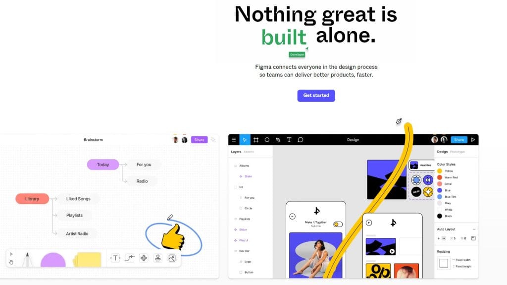 50+ UI/UX Terms You Need To Know 20 Figma software landing page.