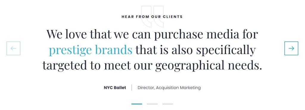 50+ UI/UX Terms You Need To Know 6 An example of whitespace in web design.