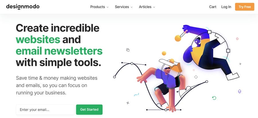 25 Best Web Design Tools For Your Business Website 21 A screenshot of Designmodo's website homepage