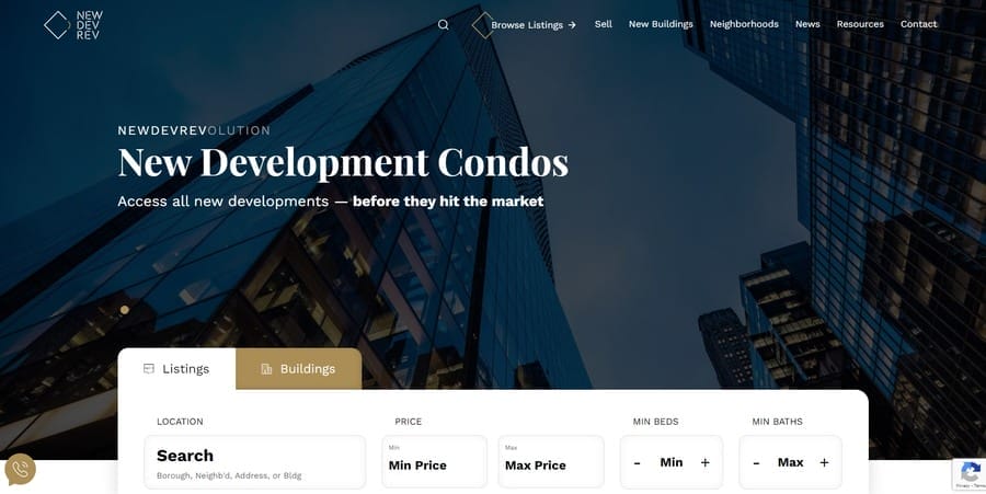 Top 15 Web Design Trends For NYC Brands 14 NewRevDev website screenshot