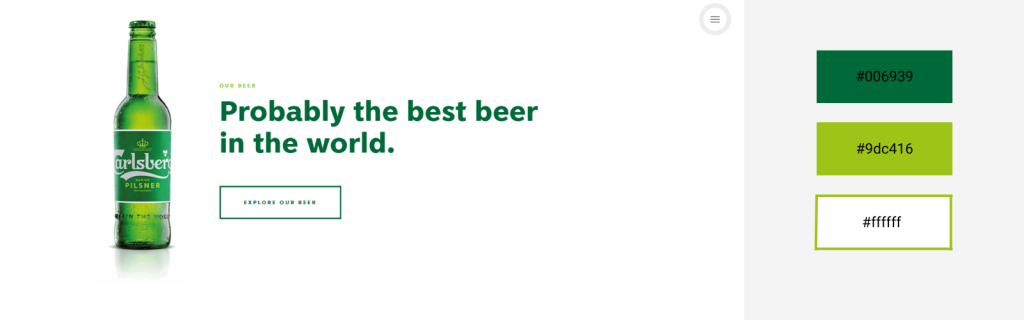 Complete Guide To Website Color Schemes: Psychology & Examples 11 An example of a website with green and white color combination