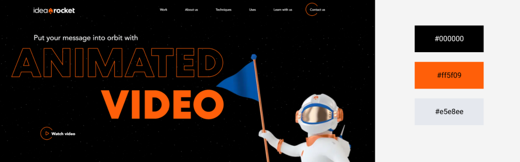 Complete Guide To Website Color Schemes: Psychology & Examples 14 An example of a website with contrasting colors combination