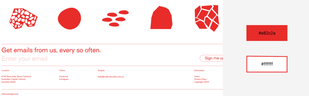 Complete Guide To Website Color Schemes: Psychology & Examples 3 An example of a website with white and red color combination