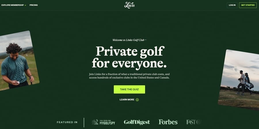 How Digital Silk Boosted Clients' ROI With Web Design In 2024 6 Links Golf website screenshot