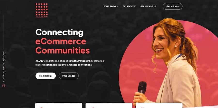 How Digital Silk Boosted Clients' ROI With Web Design In 2024 10 Retail Summits website screenshot