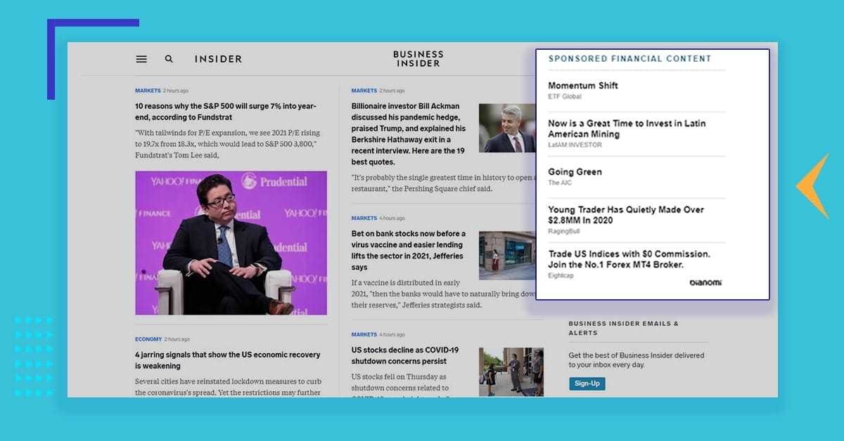 How To Attract Targeted Traffic With A Marketing Strategy 3 website marketing strategies - example of native advertising-min