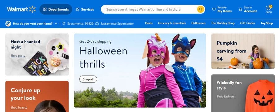 How To Build Your Website Structure (2026 Guide) 8 Walmart's Halloween web ads