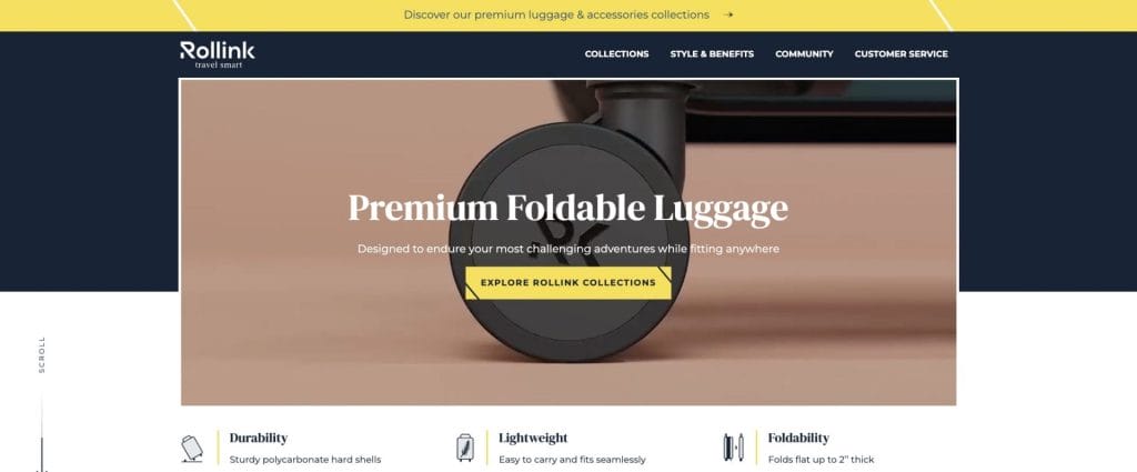 Custom Websites Vs. Templates: Which Is Better For Your Brand? 1 Rollink website screenshot