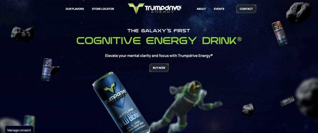 Custom Websites Vs. Templates: Which Is Better For Your Brand? 2 Trumpdrive Energy website screenshot
