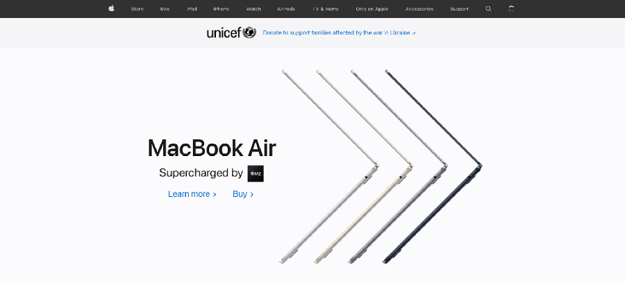 What Is Responsive Web Design? Definition, Benefits + Examples From Top Brands 1 Apple homepage desktop