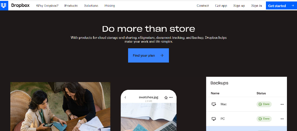 What Is Responsive Web Design? Definition, Benefits + Examples From Top Brands 5 Dropbox homepage