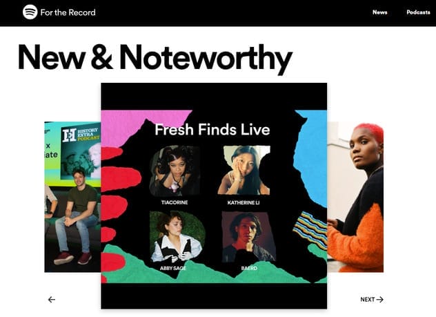 WordPress For Business: The Ultimate Guide With Best Practices 6 spotify newsroom example