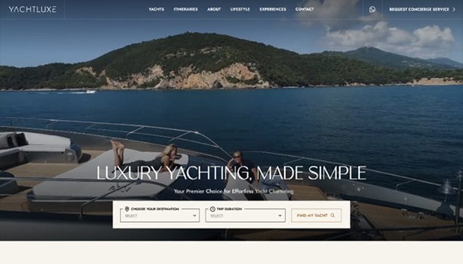 Automotive & Transportation Web Design 22 YachtLuxz website design created by Digital Silk