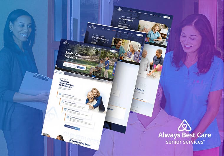 Always Best Care senior care services website design