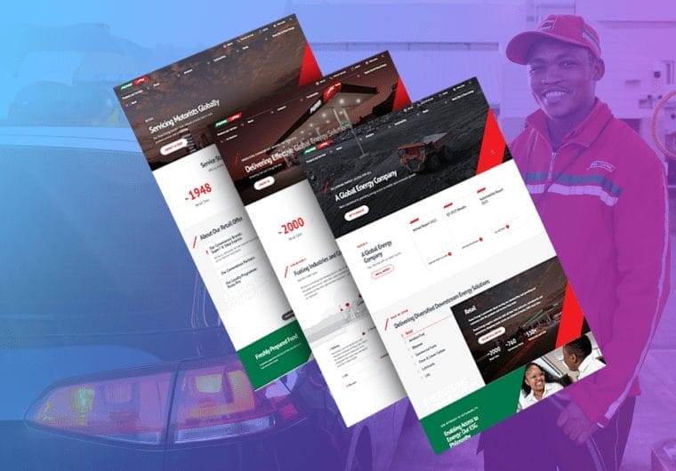 Home Page - NEW 93 Puma Energy homepage portfolio