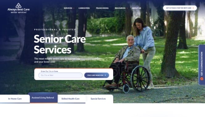 Healthcare Digital Marketing Agency 45 ABC website screenshot