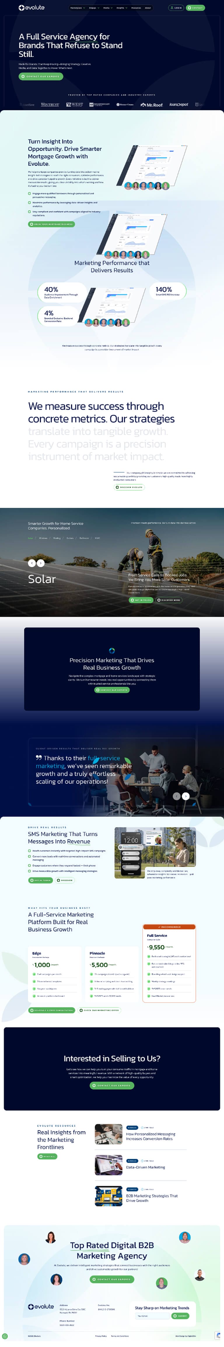 Home Page - NEW 181 Full-Service Marketing Website Transformation