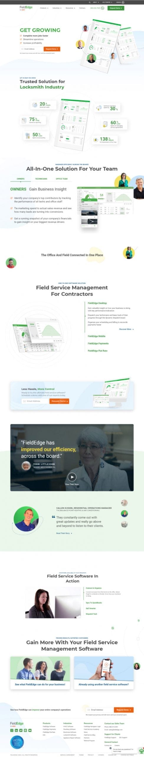 Home Page - NEW 109 19% Traffic Growth From Website Redesign
