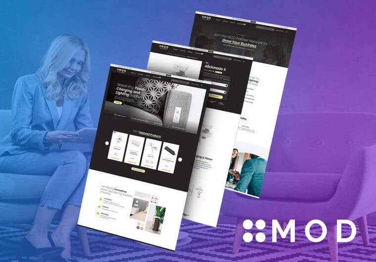 MOD portfolio website pages examples.