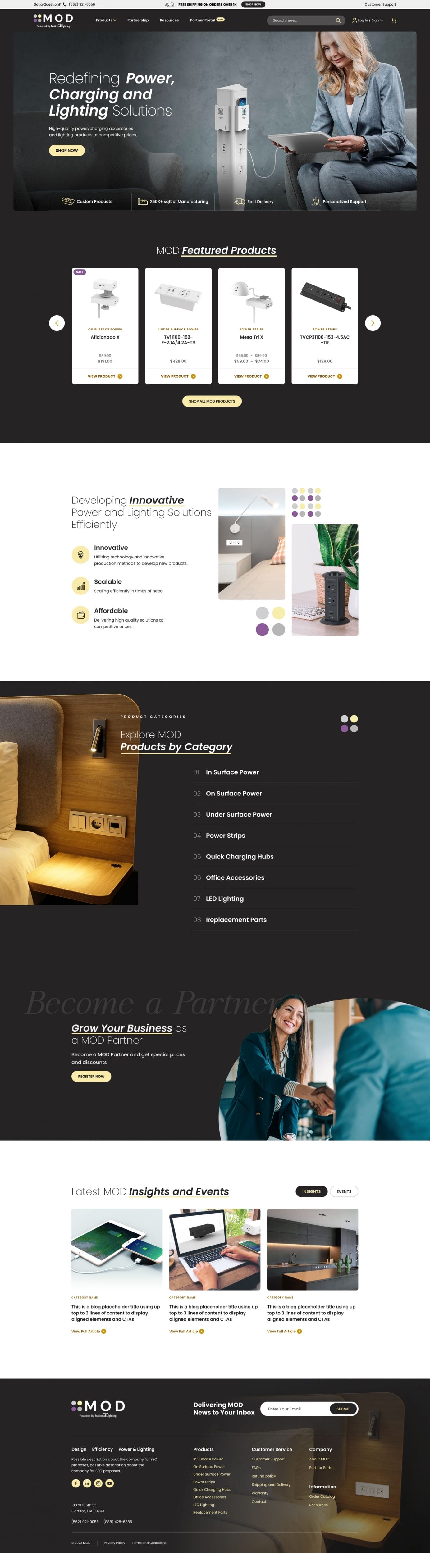 Home Page - NEW 208 Delivering A Modern B2B Website Experience