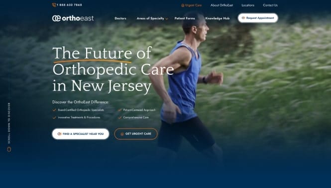 Healthcare Digital Marketing Agency 41 orthoeast screenshots