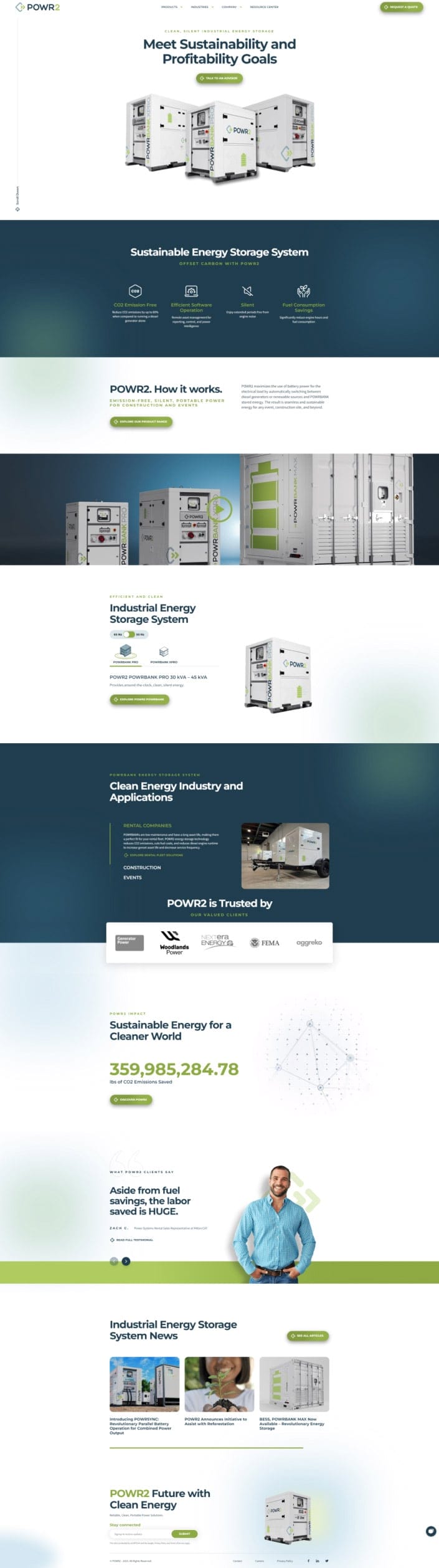 Home Page - NEW 118 Optimizing POWR2’s Website For Sustainable Innovation