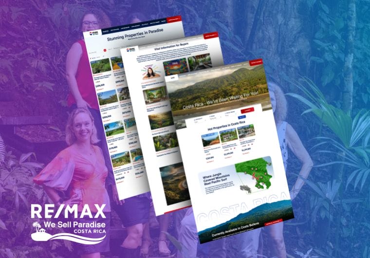 RE/MAX real estate website design showcase featuring luxury property listings and responsive real estate browsing experience