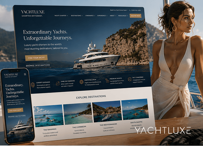 YachtLuxe portfolio image