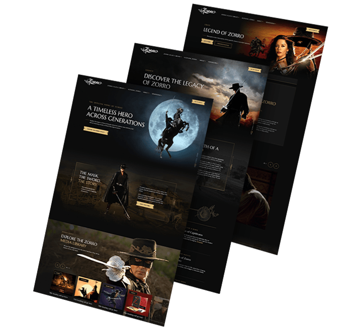 Zorro Productions vertical left