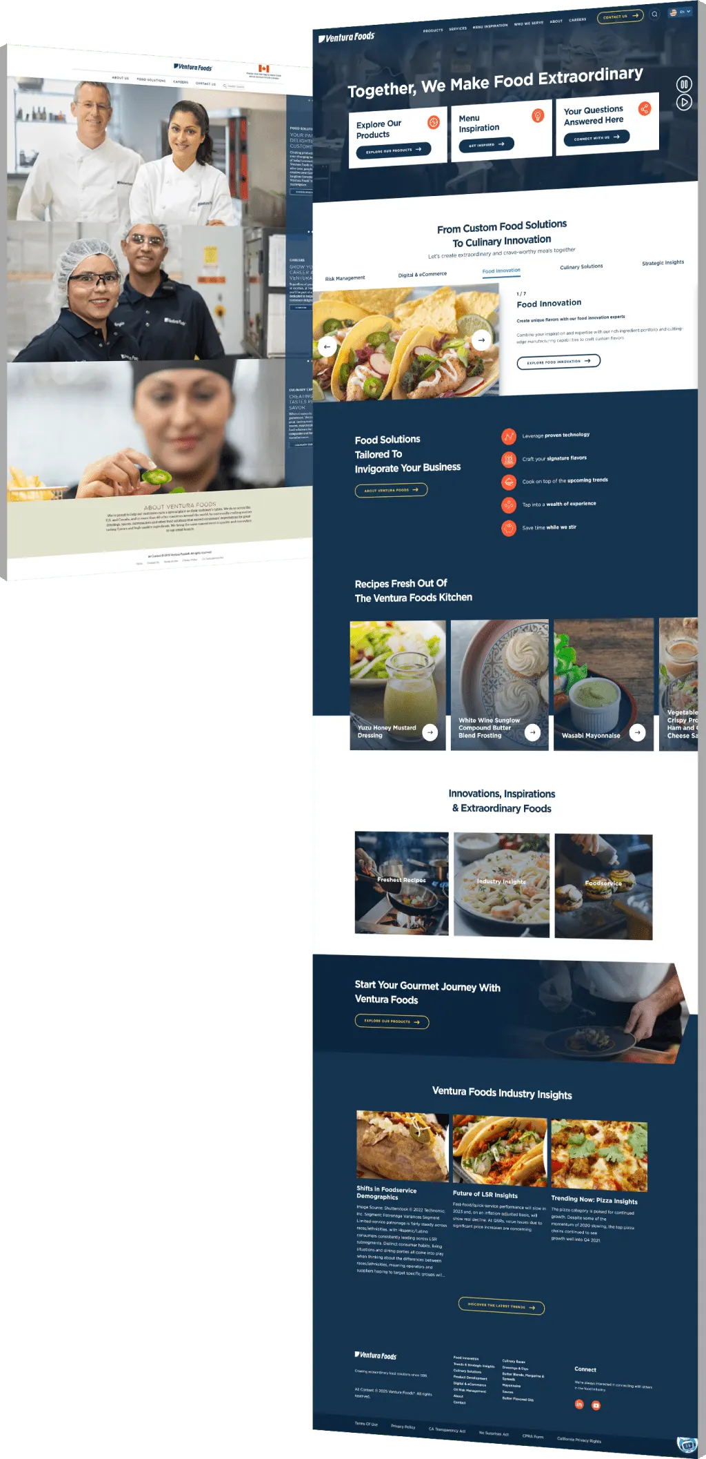 Image showing Ventura Foods' before and after design - Optimized